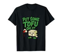 Put Some Tofu on It Vegan BBQ Cooking Art Foodie novelty T-Shirt