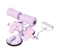 Put the bar, put the bar foot holder, set with 2 suction cup cups, portable heigh-height auxiliary tool with pull rope for AB training, exercise, muscle training