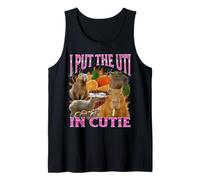 Put The UTI In Cutie Funny Capybara Meme Bootleg Y2K Graphic Tank Top