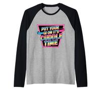 Put Your Gi On It's Cuddle Time Jiu Jitsu Love Jokes - Raglan Baseball Tee