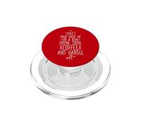 Put Your Hair Up In A Bun Drink Some Coffee And Handle It PopSockets PopGrip for MagSafe