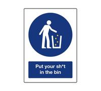 Put Your Sh*t In The Bin Women's T-Shirt - White - L - White