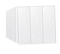 Putentfun 10 PCS 3D Brick Wallpaper,35x35cm DIY Self Adhesive Wall Tiles,Faux Foam Brick Wall Panels Peel and Stick,Waterproof PE Foam Panel,Suitable for Kitchen, Bathroom, Living Room
