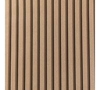 Putentfun 53 x 950cm Wood Slats Wallpaper Natural Wooden Slats Panelled Wallpaper Roll Wood Effect Modern Realism Feature Wall for Living Room Bedroom Dark Oak