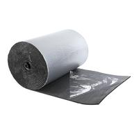 Putentfun 7mm Self Adhesive Aluminium Foil Insulation,Thermal Soundproof Cotton Layer,Heat Reflector & Radiant Barrier,Ideal for Roofs,Walls & Camper,1m x 10m(0.5m x 10m x 2Roll) = 10㎡