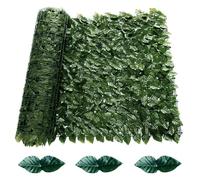 Putentfun Artificial Ivy Fence Screen, 3m x 1m Garden Fence Screening Trellis with Artificial Leaves, Expandable Faux Privacy Artificial Hedge Roll for Garden Balcony Outdoor Decoration - 1 Roll