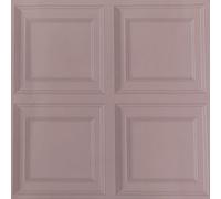 Putentfun Blush Wood Panel Effect Wallpaper - Realistic 3D Wooden Panelling Effect Textured Retro Embossed Tartan for Living Room Bedroom Feature Wall