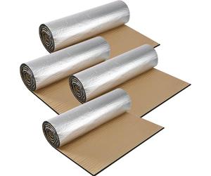 Putentfun Car Sound Deadening Self Adhesive Mat Insulation,Heat Pads Foam Mat Roll,Van Insulation and Soundproofing, Fire-Proof Insulated Moistureproof Waterproof - 10mm x 50cm x 200cm(4 Roll)