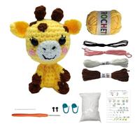 Putentfun Complete Crochet Kit for Beginners,Beginner Animal Crochet Kit,Knitting kit with Easy Colorful Yarn with Step-by-Step Video Tutorials,Ideal Creative DIY Gift for Adult Kids