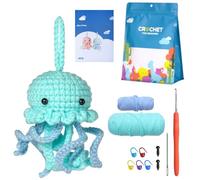 Putentfun Complete Crochet Kit for Beginners,Beginner Animal Crochet Kit,Knitting kit with Easy Colorful Yarn with Step-by-Step Video Tutorials,Ideal Creative DIY Gift for Adult Kids
