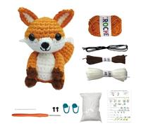 Putentfun Complete Crochet Kit for Beginners,Beginner Animal Crochet Kit,Knitting kit with Easy Colorful Yarn with Step-by-Step Video Tutorials,Ideal Creative DIY Gift for Adult Kids