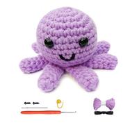 Putentfun Complete Crochet Kit for Beginners,Beginner Animal Crochet Kit,Knitting kit with Easy Colorful Yarn with Step-by-Step Video Tutorials,Ideal Creative DIY Gift for Adult Kids