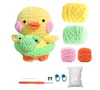 Putentfun Complete Crochet Kit for Beginners,Beginner Animal Crochet Kit,Knitting kit with Easy Colorful Yarn with Step-by-Step Video Tutorials,Ideal Creative DIY Gift for Adult Kids