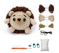 Putentfun Complete Crochet Kit for Beginners,Beginner Animal Crochet Kit,Knitting kit with Easy Colorful Yarn with Step-by-Step Video Tutorials,Ideal Creative DIY Gift for Adult Kids