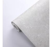 Putentfun Grey Concrete Wallpaper 3D Faux Concrete Cement with Metallic Silver Glitter Textured Wallpaper Decorative Luxury Wall Paper for Living Room, Bedroom, Fireplace