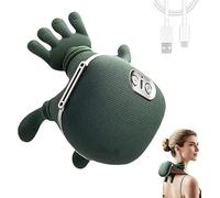 Putextile Neck Massager,Massage Neck,Real Hands Massager,Kneading Massager N4,Tissue Shiatsu Electric Massage Master for Shoulder,Rechargeable USB-C, for Necks, Back (Green Massager)