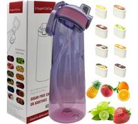 Putextile Water Bottle with 1 Flavor Capsule, 2.0 Upgraded Version, 700ml, BPA Free, for Gym and Outdoor Activities (Color K + 1 Random POD)