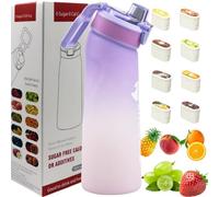 Putextile Water Bottle with 1 Flavor Capsule, 2.0 Upgraded Version, 700ml, BPA Free, for Gym and Outdoor Activities (Color G + 1 Random POD)