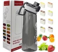 Putextile Water Bottle with 1 Flavor Capsule, 2.0 Upgraded Version, 700ml, BPA Free, for Gym and Outdoor Activities (Color H + 1 Random POD)