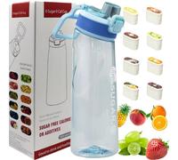 Putextile Water Bottle with 1 Flavor Capsule, 2.0 Upgraded Version, 700ml, BPA Free, for Gym and Outdoor Activities (Color B + 1 Random POD)