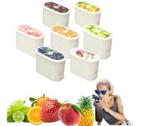 Putextile Water Bottle with 1 Flavor Capsule, 2.0 Upgraded Version, 700ml, BPA Free, for Gym and Outdoor Activities (7 Pod Set)