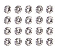 Puthernm 20X 6001ZZ Double Shielded Deep Groove Ball Bearings 28mm X 12mm X 8mm