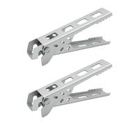 Puthernm 2pcs Outdoor Camping Anti-Scalding Pot and Bowl Gripper, for Hiking, Picnic, BBQ Easy to Use (White)