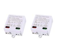 Puthernm 2X LED Transformer 12V/DC,0-10W Mini Transformer,Power Supply Drive,Electronic Transformer for 12V LED Lights