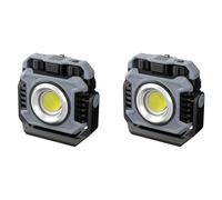Puthernm 2X Portable LED Camping Tent Light Rechargeable Searchlight Outdoor Emergency Lighting Waterproof Hanging Night Lamp