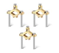 Puthernm 3 Pcs Ground Clamp Direct Burial Electrical Pipe forConnecting Grounding Electrodes toCopper Tubing forBonding Ground Wire toWater Pipe