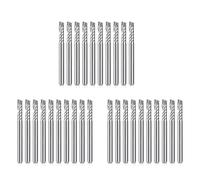 Puthernm 30 Pack CNC Router Bits 1/8 Inch Shank Spiral Upcut Router Bit Single Flute End Mill Set Milling Cutter Tungsten Steel
