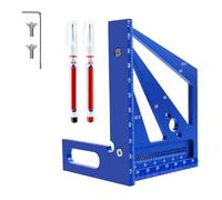 Puthernm 3D Multi-Angle Measuring Ruler, 7x8 Inch Woodworking SpeedSquare Tool for Engineering & Construction