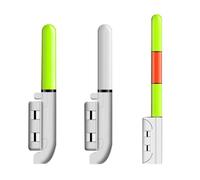 Puthernm 3PCS Fishing Lamp Electric LED Stick Light Night Fishing Tackle Accessory Luminous Float Easy to Use (Steady On, Flash, Two-Color)