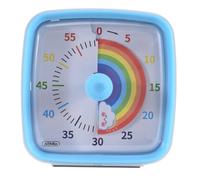 Puthernm 60-Minute Visual Timer with Night Light, Countdown Timer,Pomodoro Timer with Rainbow Pattern for Kids and Adults Easy Install Easy to Use Blue