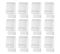 Puthernm Flexible Silicone Dutch Oven Lifter Accessories 12pcs Clip Set- Cookware Pot Lid Protectors Bumper Clips White