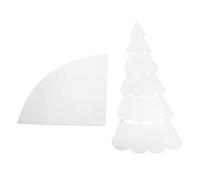 Puthernm Handmade Christmas Tree Quilting Pattern Set Multifunctional DIY Sewing Ruler Sewing Tool 12 Inch