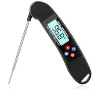Puthernm Kitchen Timer Digital Talking Thermometer for the Blind Food Thermometer for Family Instant Read Thermometer for Grilling