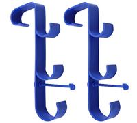 Puthernm Pool Equipment Leaf Skimmer Net Holder Adjustable Ground Pools Pole Hanger Swimming Pool Rack Hooks Accessories