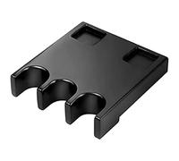Puthernm Pool Stick Holder,Portable 3 Holes Pool Cue Holder Against,Cue Stick Holder with Non-Slip Pad Holds 2 Cue Chalk Square