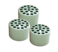 Puthernm Reusable Floral Grid for Vase, DIY Spiral Stem Holder Ring 3 Pcs (Green)