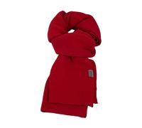 PuTian 100% Merino Wool Scarf for Men & Women Soft Warm Breathable Thermal Knitted Neck Warmer for Winter Cold Weather, Red, 13’’x71’’