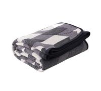 PuTian Merino Wool Blanket - Large Warm Soft Washable Camp Blanket Throw for Bed Couch Camping Outdoor Travel Emergency, Grey Geometry