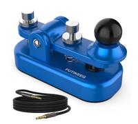 PUTIKEEG cw morse key,telegraph key,amateur radio cw keyer,Morse code machine,Telegram keyboard,Morse code transmitter,cw button morse key (blue)