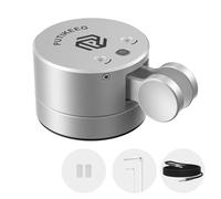 Putikeeg Mini Morse Code Key - CW Dual Paddle with Magnetic Base, Magnetic Return Paddles Morse Lambic Key for Amateur Ham Radio (Silver) (Silver)