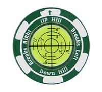 Puting Green Reader Precision Marker, Zinc Hat Clip, Extensive Use of Guide for Green Reading, Directional Ball Marker, Golf Tool for Professionals, Coaches, Men, Women, Golf Game Enhancer