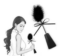 PUTISHU Feather Tickling Stick Flirting Teasing Toy Paddle Flogger Sex Whip | BDSM Paddle Sex Play Tickling Romantic Flirting Slave Spanking Tickler for Couples Sex Games Erotic SM Sex Toy