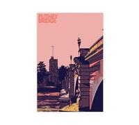 Putney Bridge on The River Thames, London Canvas Poster Bedroom Decor Landscape Office Room Decor Gift 12x18inch(30x45cm)