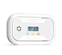 Putogesafe carbon monoxide detector 10 years with LCD display, CO detector 10 years battery, portable CO alarm detector with peak memory, for RV/boat/room, EN50291, 1pc