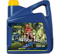 Putoline N-Tech Pro R+ 10w60 4 Litre 100% Synthetic Four Stroke Motocross Enduro