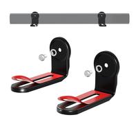 PUTORSEN Soundbar Wall Mount Bracket Universal, Dual Shelf With Anti-Skid Pad & Adhesive, Mounting Bracket Under TV for Soundbars With or Without Holes, Up to 33lbs, Black